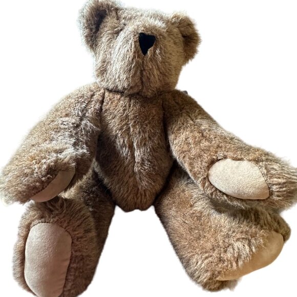 Vintage Vermont Teddy Bear Co. Plush Brown Bear Poseable - Picture 1 of 7